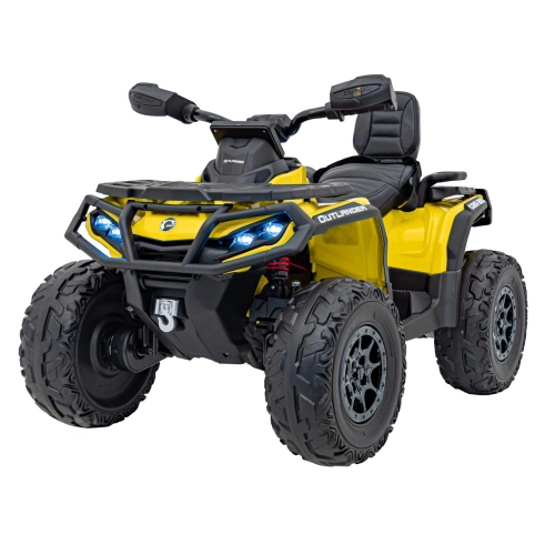 Quad na akumulator dla dzieci Can Am Outlander ATV z pilotem Żółty DK-CA005.2.4GHZ